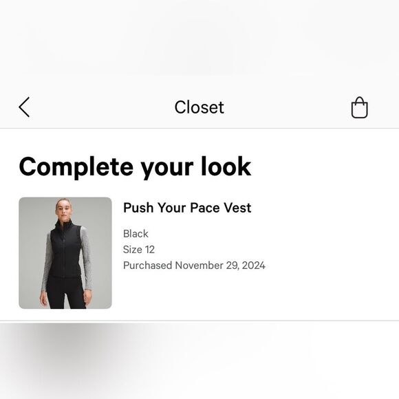 Lululemon Size 12 Push Your Pace Vest in Black - Picture 9 of 9